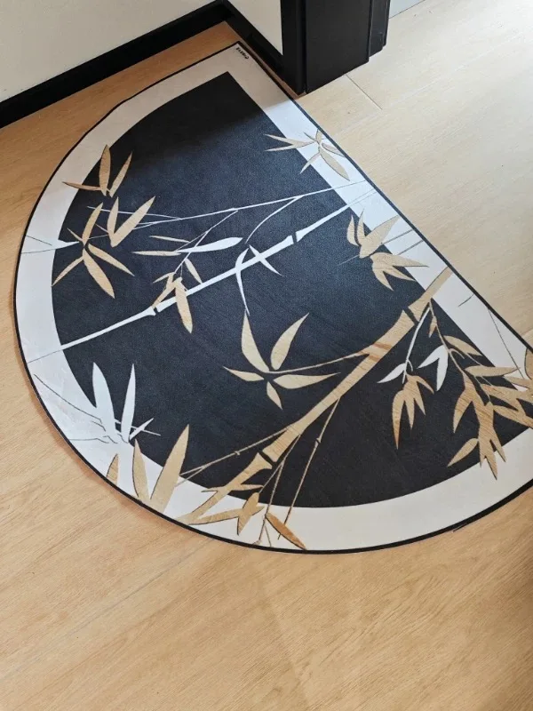 Alfombra suave a rayas mesita noche alfombras grandes dormitorio manta antideslizante esponjosa niños y niñas decoración