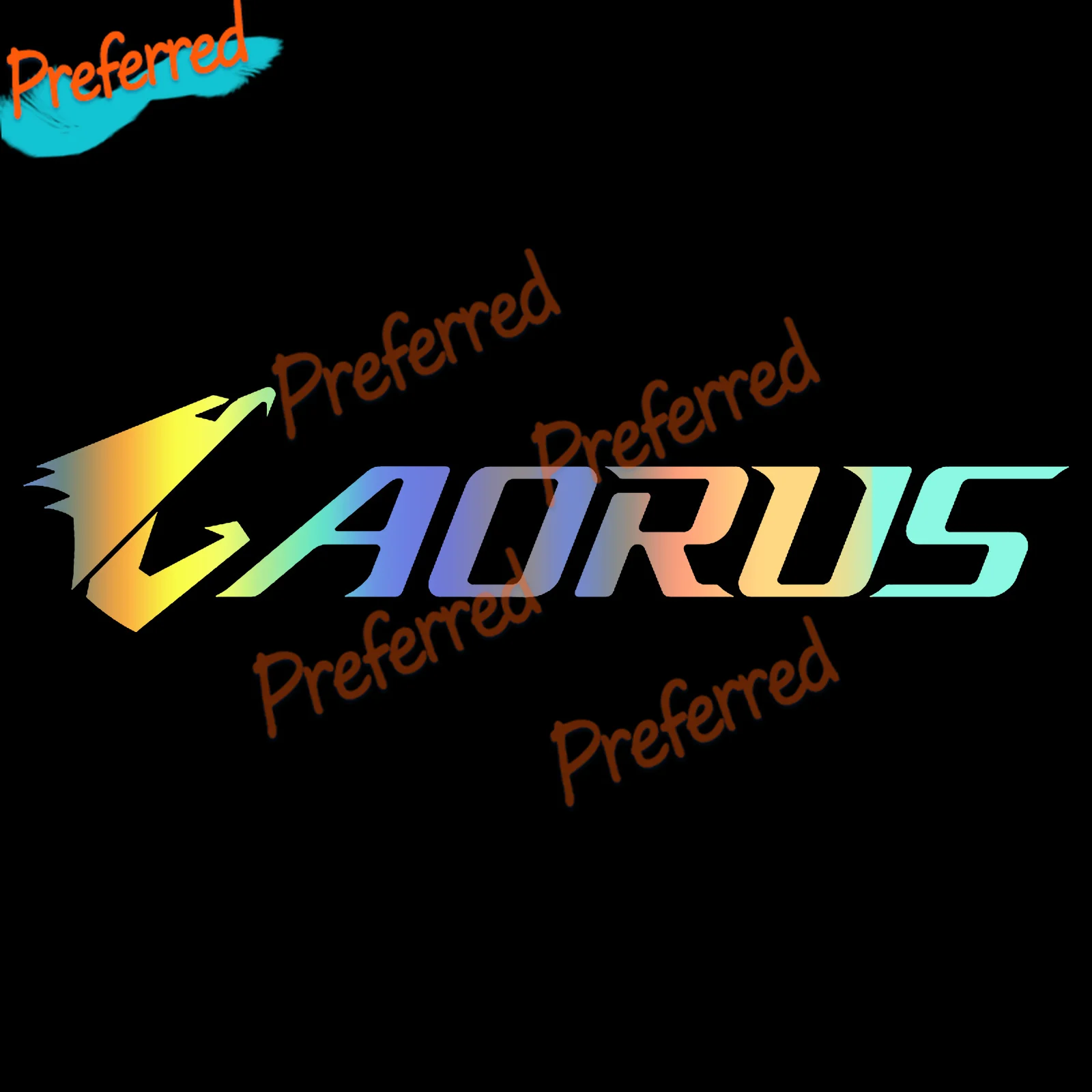 Виниловая наклейка Aorus PC, наклейка на окно автомобиля, настенное оформление ПК