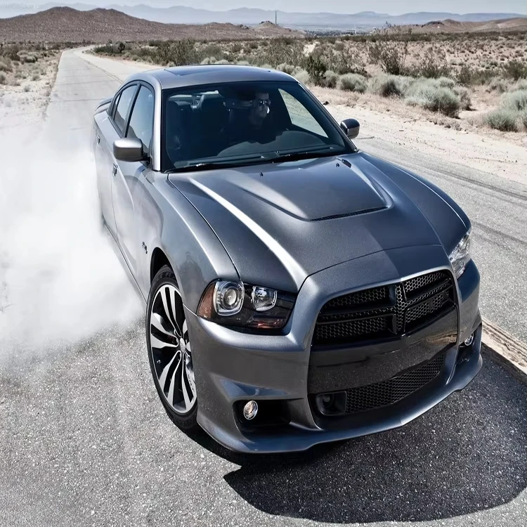 Фото Алюминиевый капот SRT Style из штампованного металла для Charger 2008-2014 №5