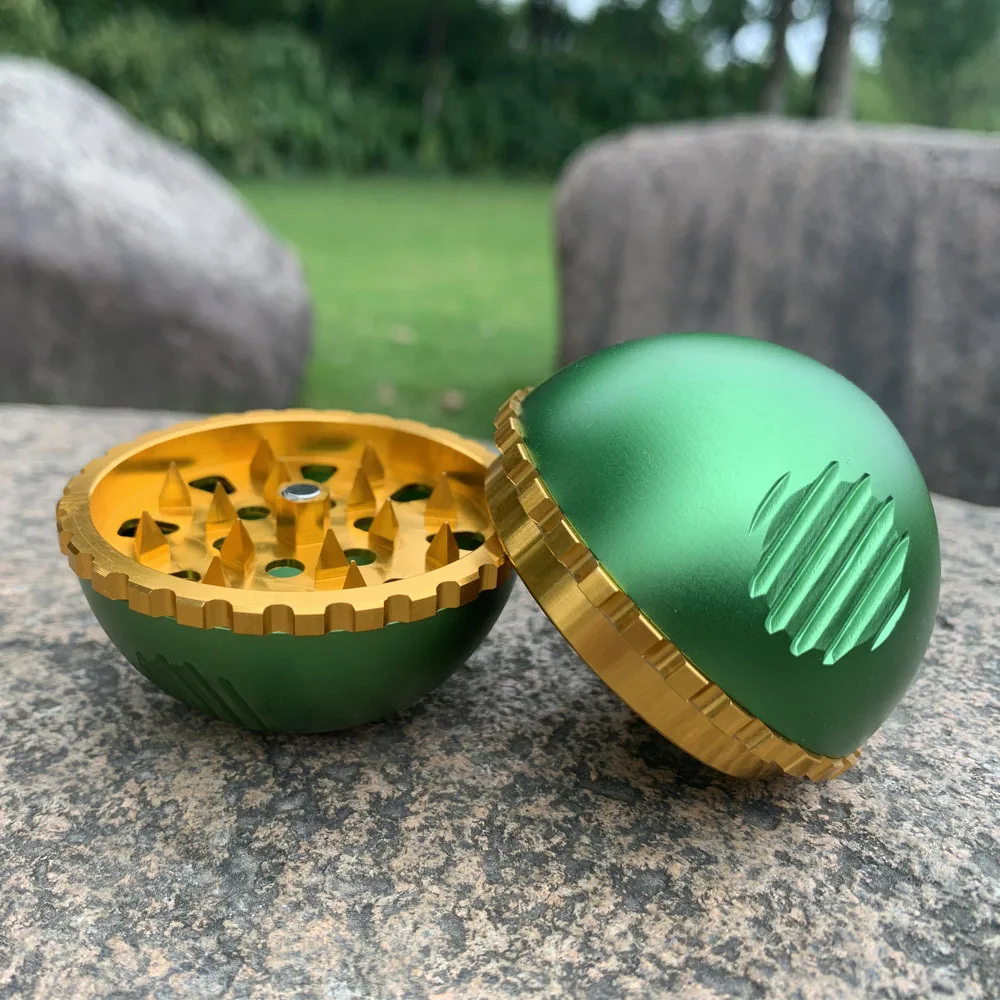 

4-layer Metal Grinder for Smoking Ball Type Herb Grinder Zinc Alloy Tobocco Sheeder with Pollen Scraper Crusher Weed Accessories