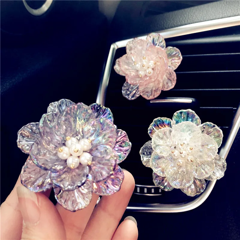 

Car Air Freshener Dazzle Colour Flowers Outlet Fragrance Manual Women Car Accessories Interior Perfume Diffuse Aromatherapy