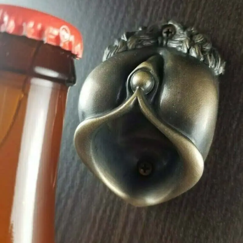 Открывалка для бутылок настенная бронзовая скульптура: богиня настенный