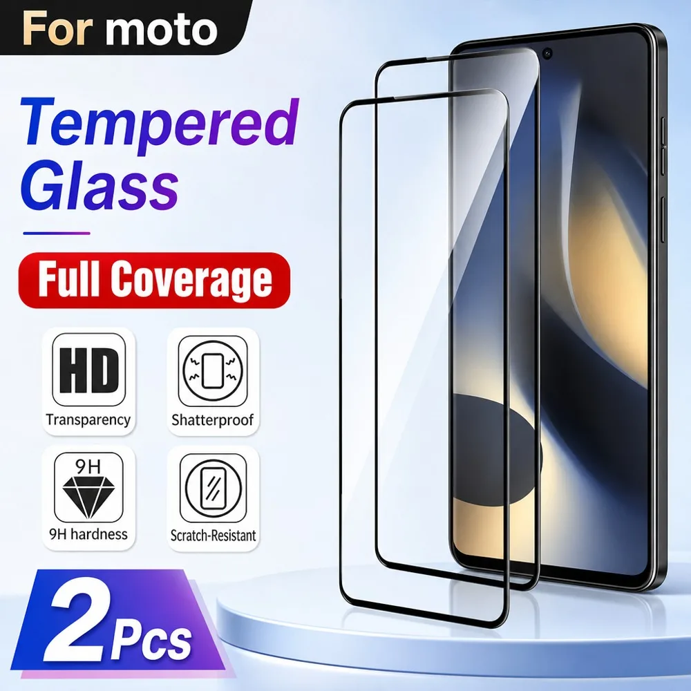 Фото 2 шт. закаленное стекло для Motorola Edge 70 60 50 40, защитная пленка для экрана Motorola Edge 70 Fusion 60 Fusion 50 Fusion 40 Neo HD №1