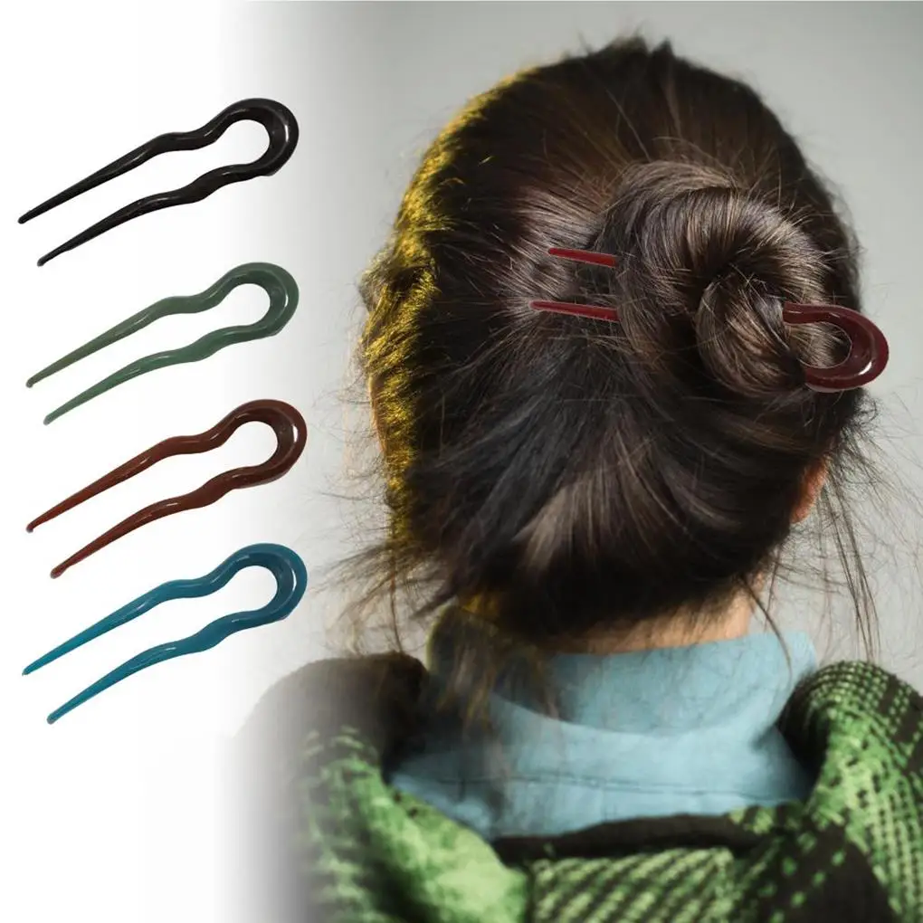 

5 шт., U-образные шпильки для волос, вилка для волос