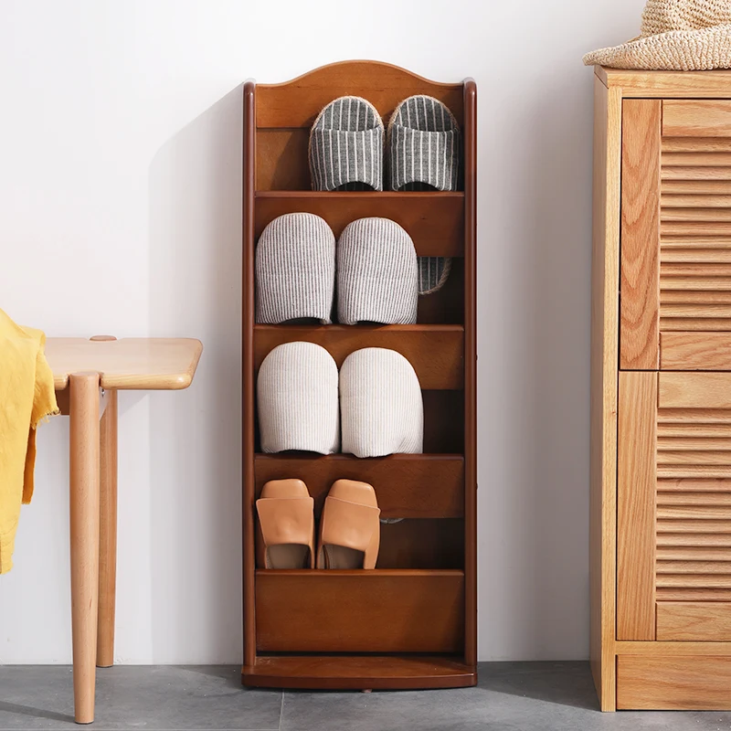 

Wood Organizer Shelf Shoe Rack Ultra Thin Indoor Shoe Boxes Wood Sorganizer Dustproof Modern Sapateiras Home Furniture