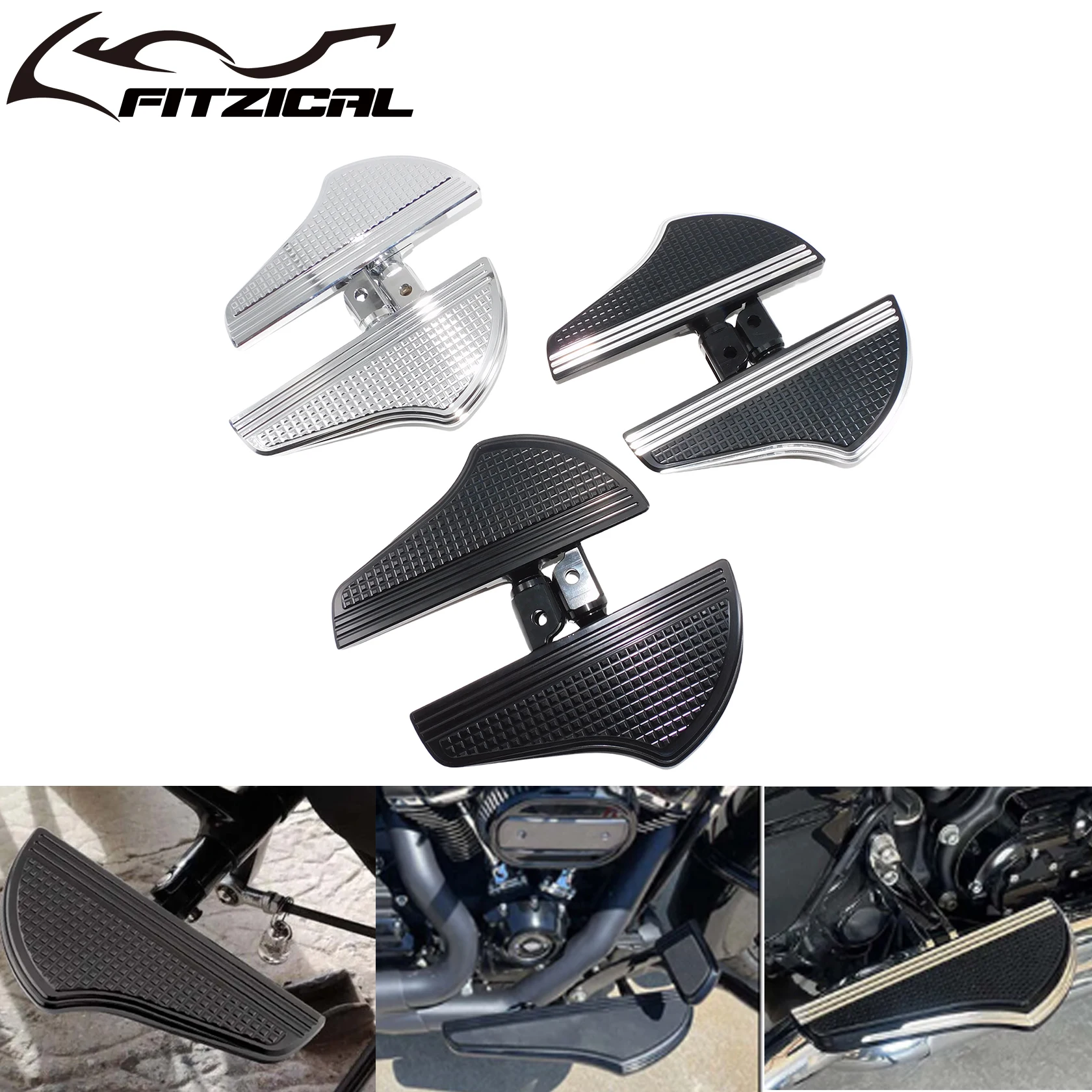 Фото 2 шт., передние напольные подножки для мотоцикла Harley Softail Street Fat Bob FXBB Low Rider Sport Glide FLSB 2018-2023 №1