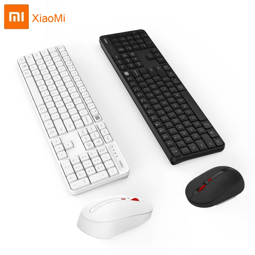 

MIIIW Portable Office USB Keyboard Set 104Keys Compatible Gaming Laptop Keyboards RF 2.4GHz for Windows PC Mac Computer Notebook