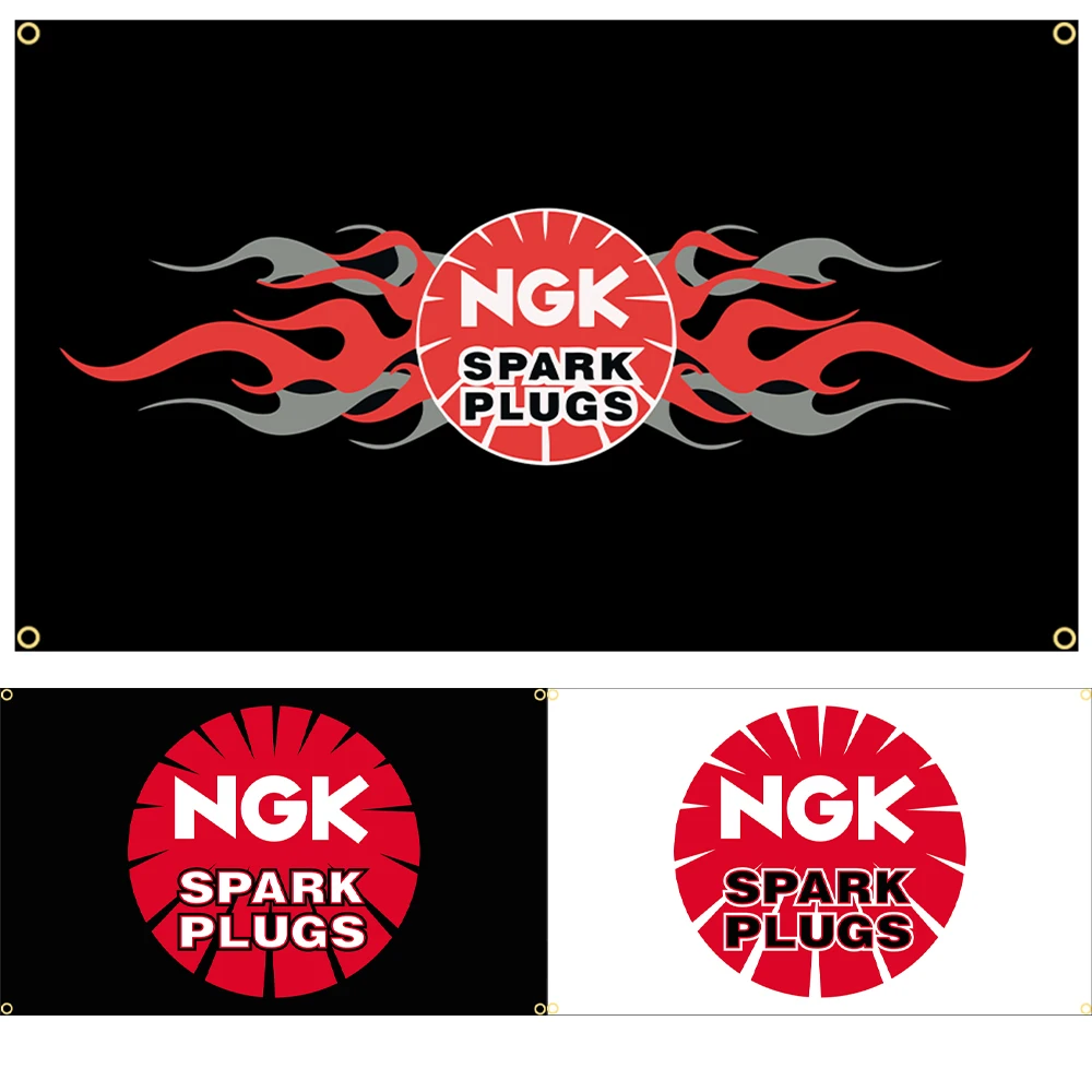 Флаг полиэстер NGKS 90x150 см автомобильный гоночный