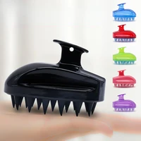 silicone hair scalp head massager brush handhold shampoo brush hair washing comb shower bath brush body massage scalp hair care