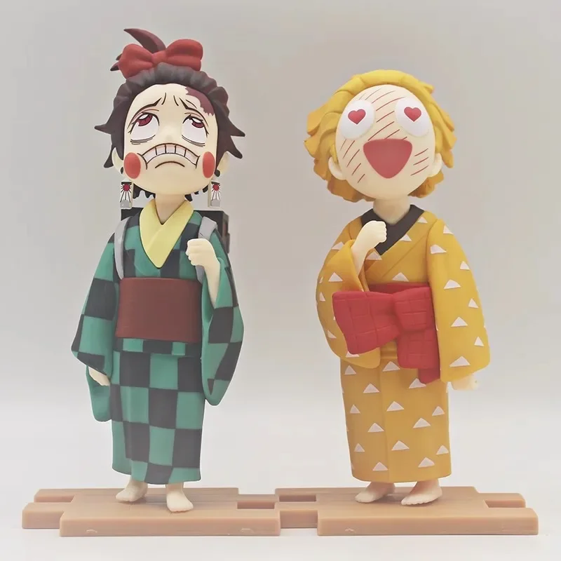 Экшн-фигурка рассекающая демонов Kamado Tanjirou Agatsuma Zenitsu Hashibira Inosuke аниме креативная