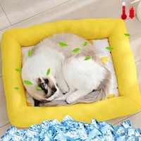 3 sizes dog cat mat cooling summer pad mat ice pad dog sleeping round mats for dogs cats pet kennel breathable dog bed