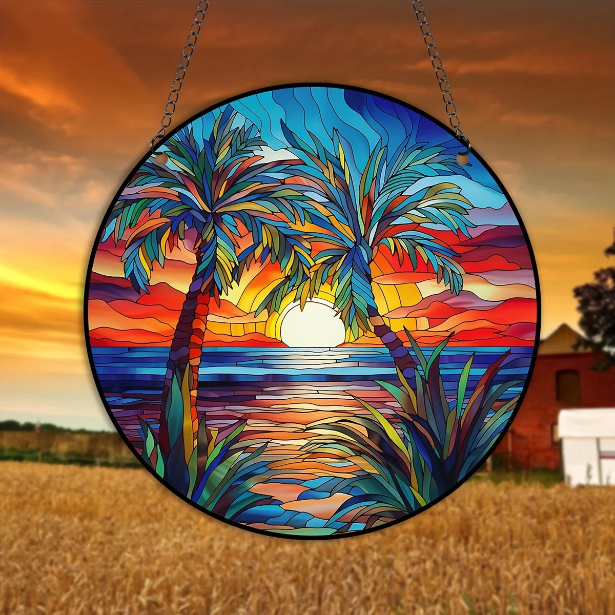 Акриловый круглый декор