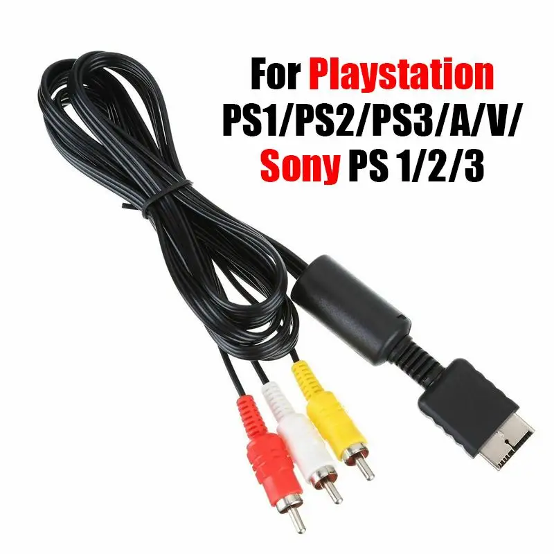 

1.8m 3rca Tv Adapter Av Audio Video Cable For Ps2 Ps3 Multimedia Rca Red White And Yellow Audio Cable Cord Set