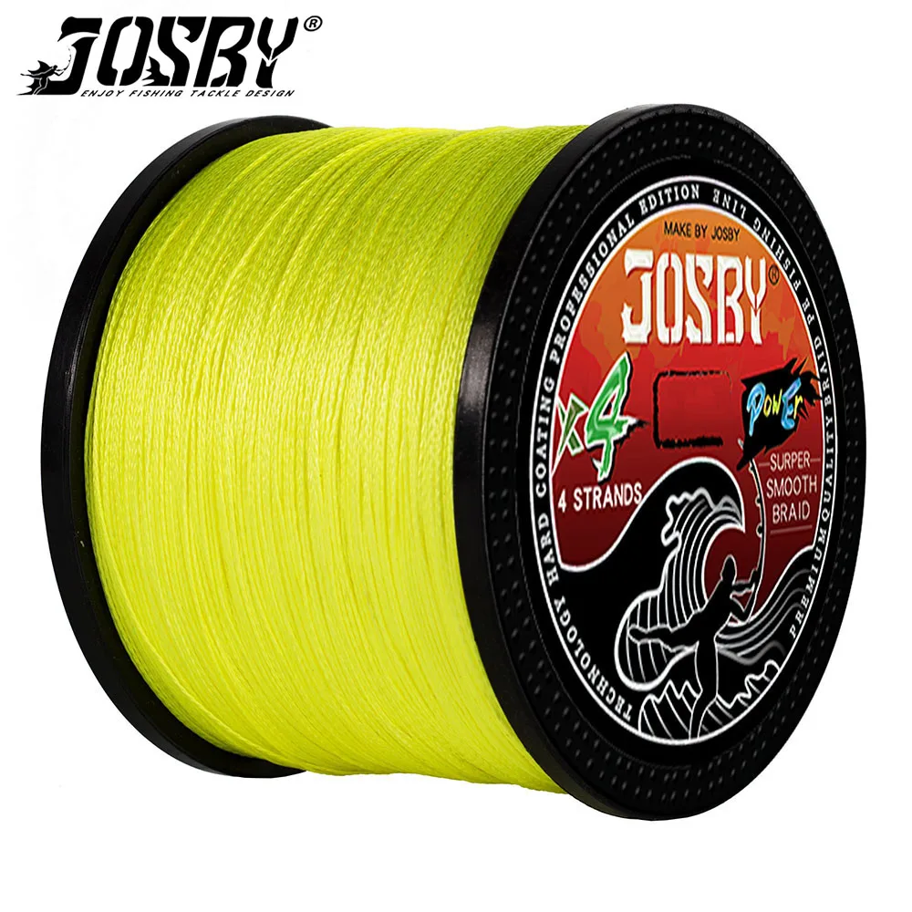 

Плетеная рыболовная леска JOSBY, 4 нити, X4, 1000 м, 500 м, 300 м, Япония, многонитевая, прочная, гладкая, для ловли карпа, морской, Полиэтиленовая леска