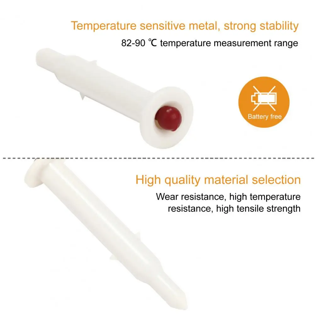 

4Pcs Turkey Temperature Meters Disposable High-temperature Resistance Portable Pop-up Picnic Barbecue Thermometers Timers