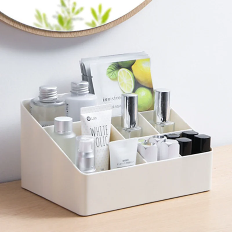 

New Student Makeup Organizer Large Capacity Cosmetic Storage Box Desktop Jewelry Nail Polish Drawer Container Pen Pencil Holder