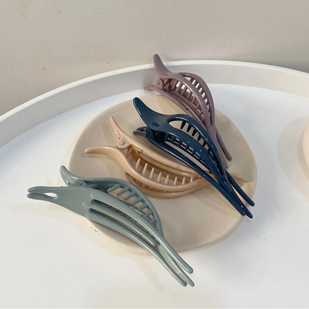 

1 шт. Корейская темпераментная цветная заколка Morandi новый модный дизайн большой размер пластиковый зажим для утконоса для женщин Макияж гол...