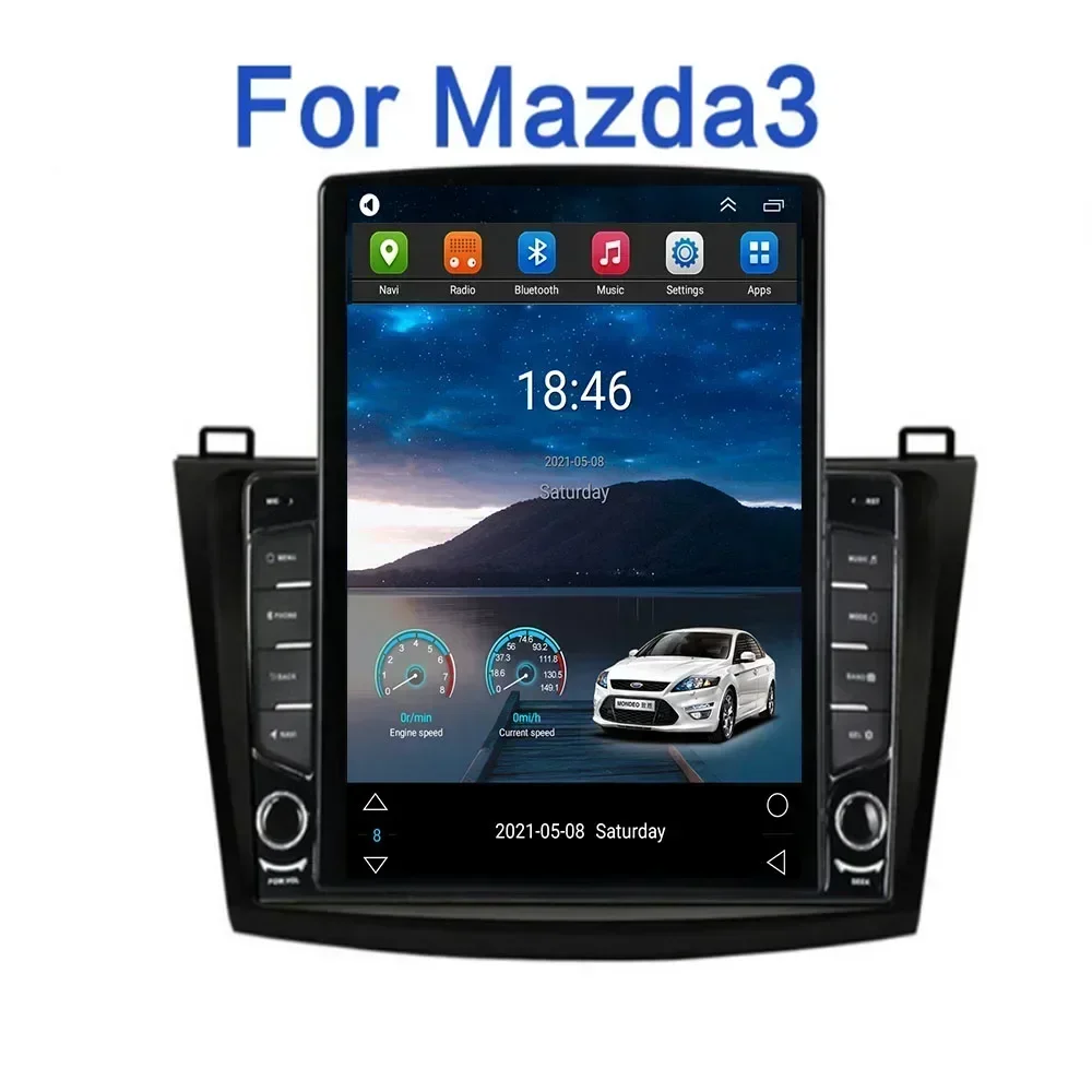 9.7&quot Android 13 For MAZDA 3 MAZDA3 2010-2013 Tesla Type Car Radio Multimedia Video Player Navigation GPS RDS no dvd