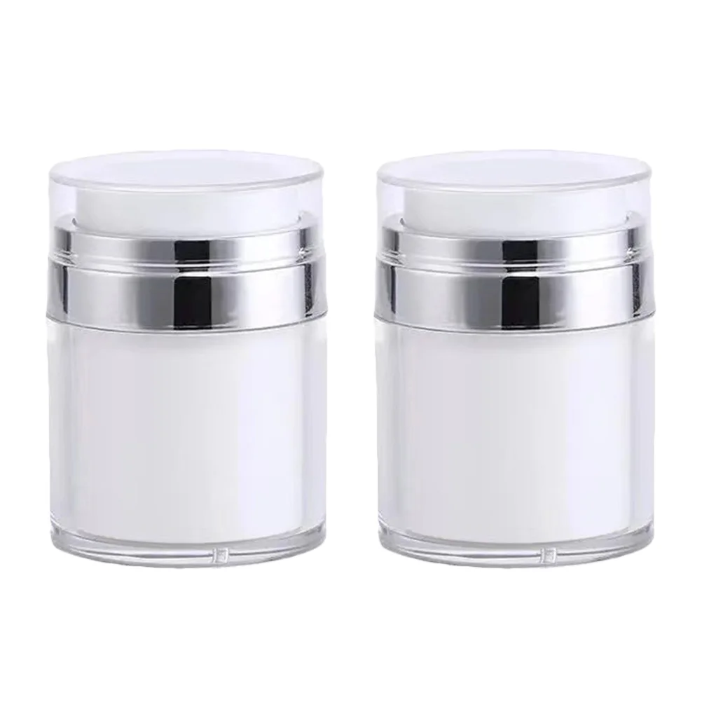 

Airless Jar Cream Pump Container Lotion Bottlerefillable Pot Facevacuum Jars Bottles Sample Emptydispenser Makeup Glass Vials