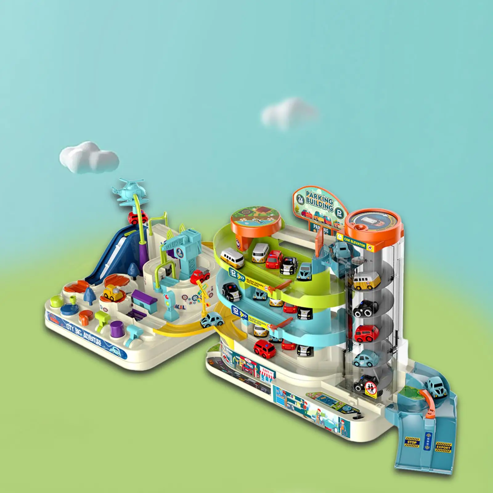 

Набор игрушечных машинок для парковки, детский подарок на день рождения