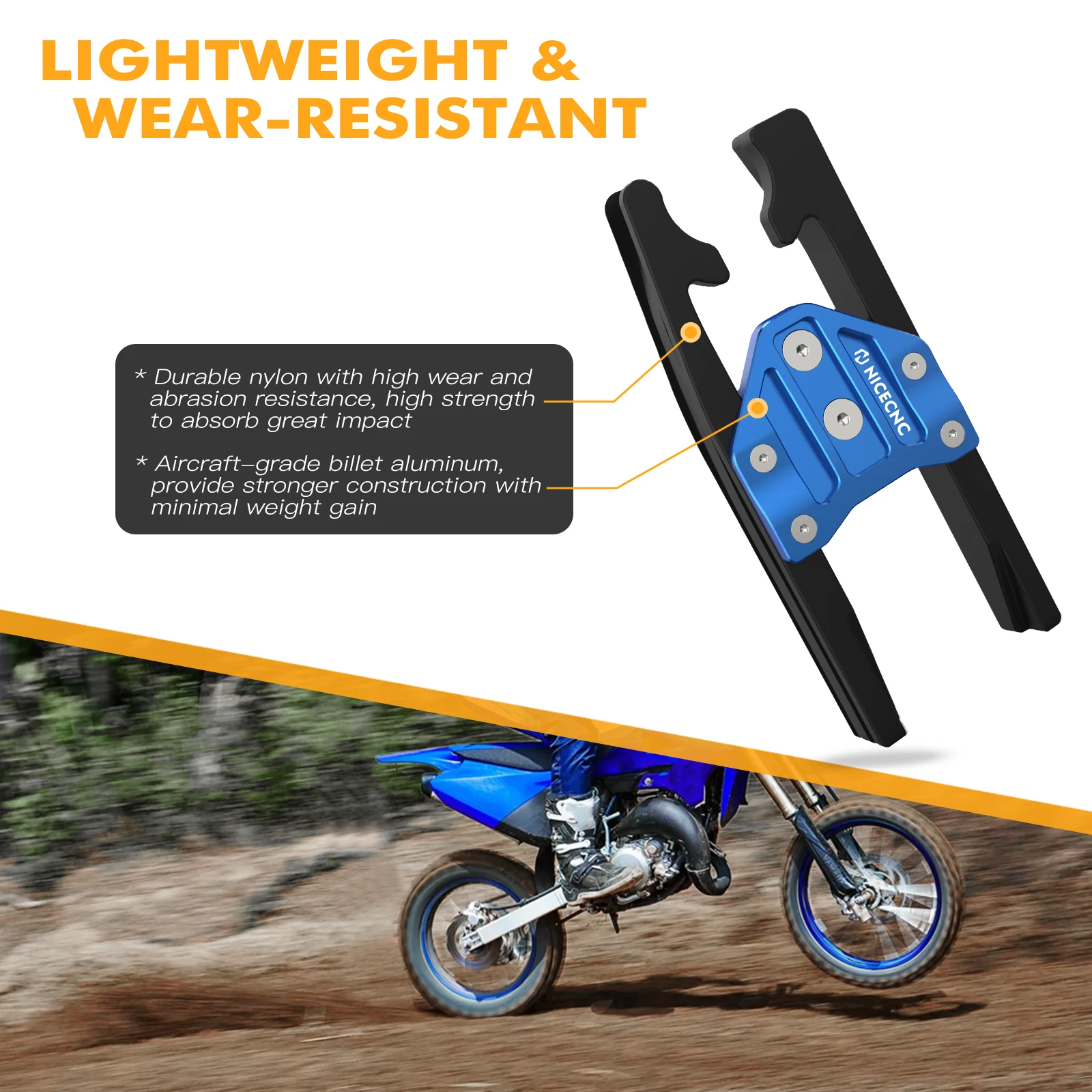 Направляющая цепи для Yamaha YZ 85 YZ85 2002-2021 2020 2019 2018 2017 2016 2015 Team 2014-2011