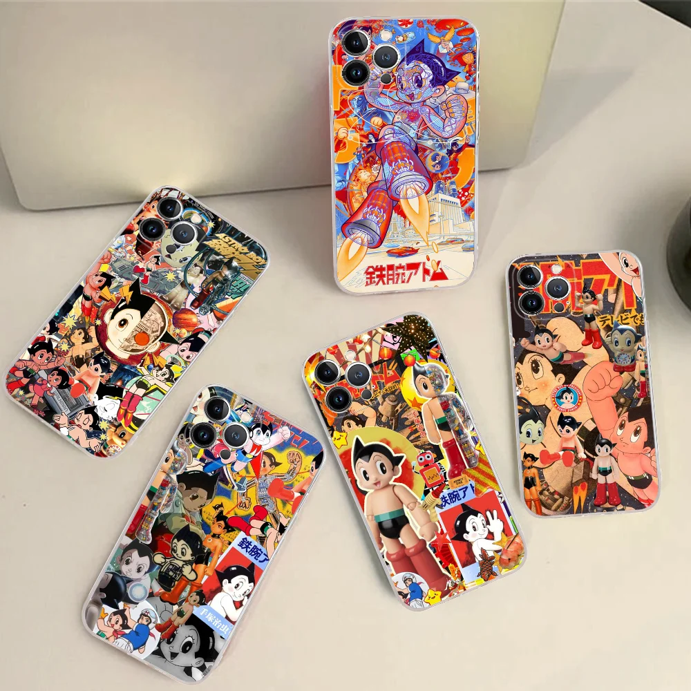 Japanese Astro Boy AstroBoy Phone Case Silicone Soft For Iphone 15 14 13 12 11 Pro Mini XS MAX 8 7 6 Plus X XR Cover