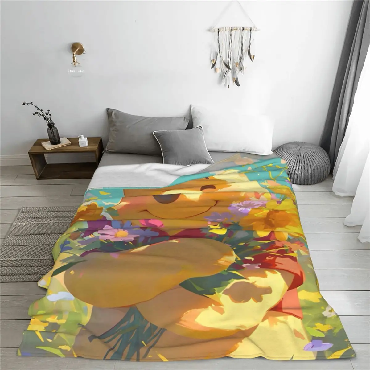 Милое фланелевое одеяло с медведем Винни-Пухом живое героями мультфильмов для