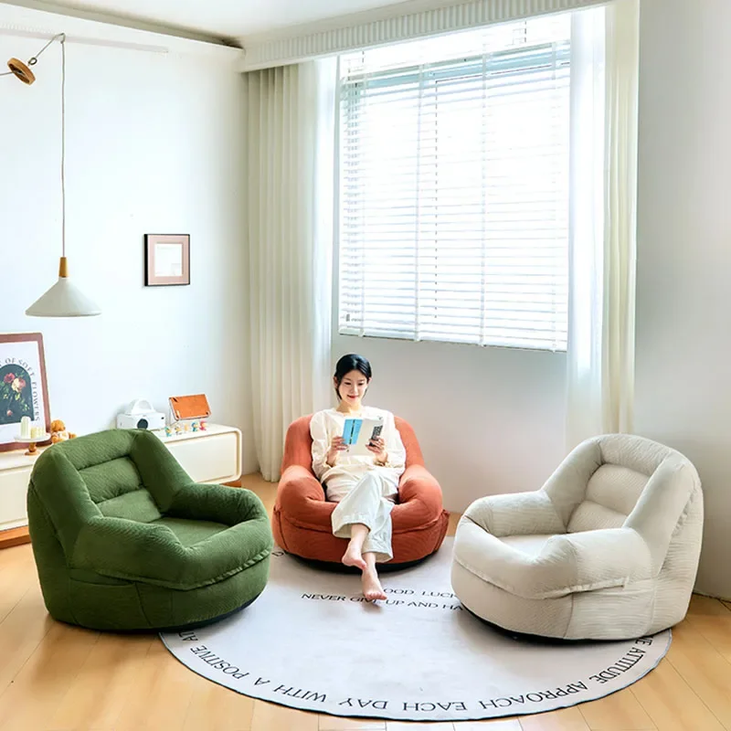 Маленький ленивый Европейский диван мягкий белый удобный в скандинавском стиле