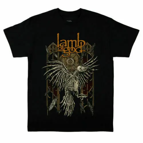 

New! Lamb of God Skull Black T-Shirt Band Shirt Metal Mens Tee