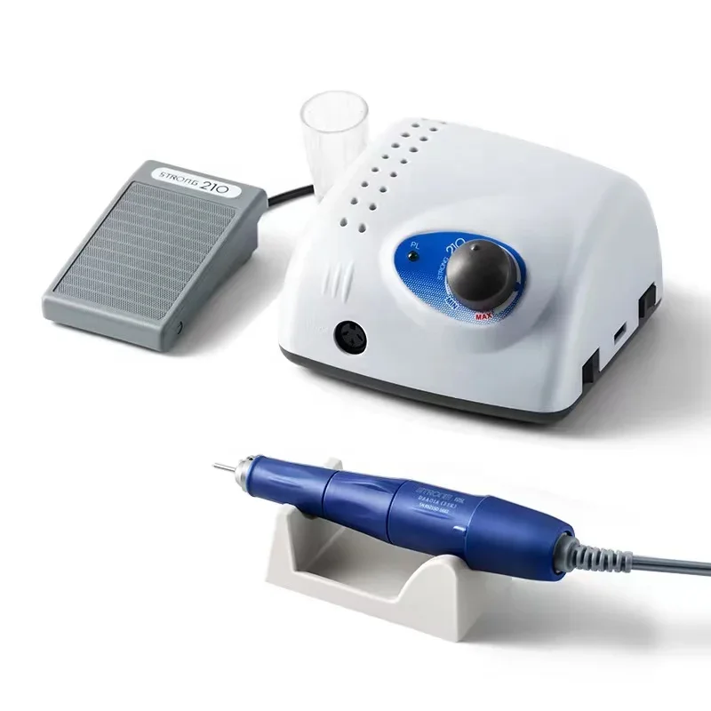 Корейский сильный 210 + 105L микромотор 35000 об/мин маникюрная машина дрель для ногтей