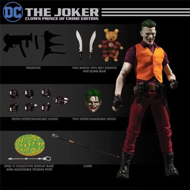 

Mezco Toys One: 12 Collective:The Joker Clown Prince Of Crime Edition Deadpool Action Figure Anime Model Collective Toys Gifts