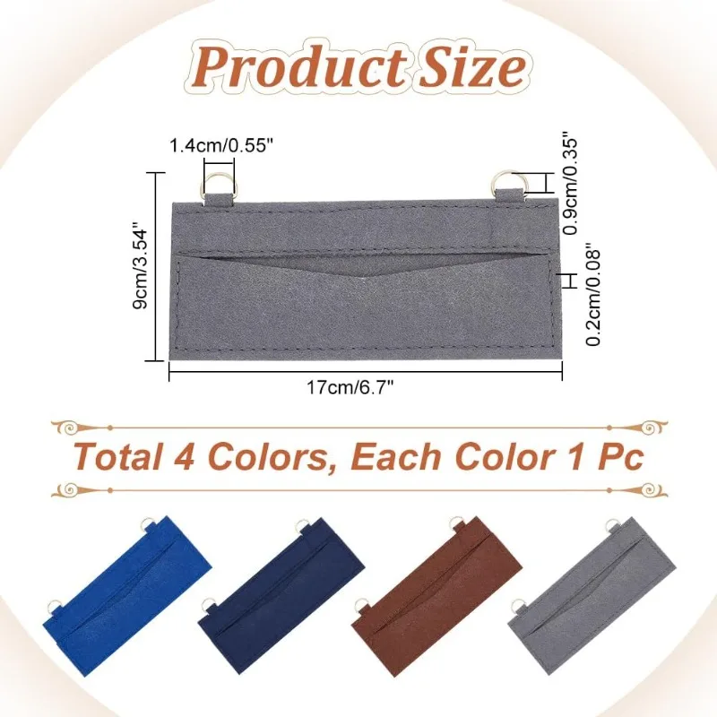 Фетровый Органайзер Для Сумок 4 Цвета Решение Хранения Клатчей Компактный Размер