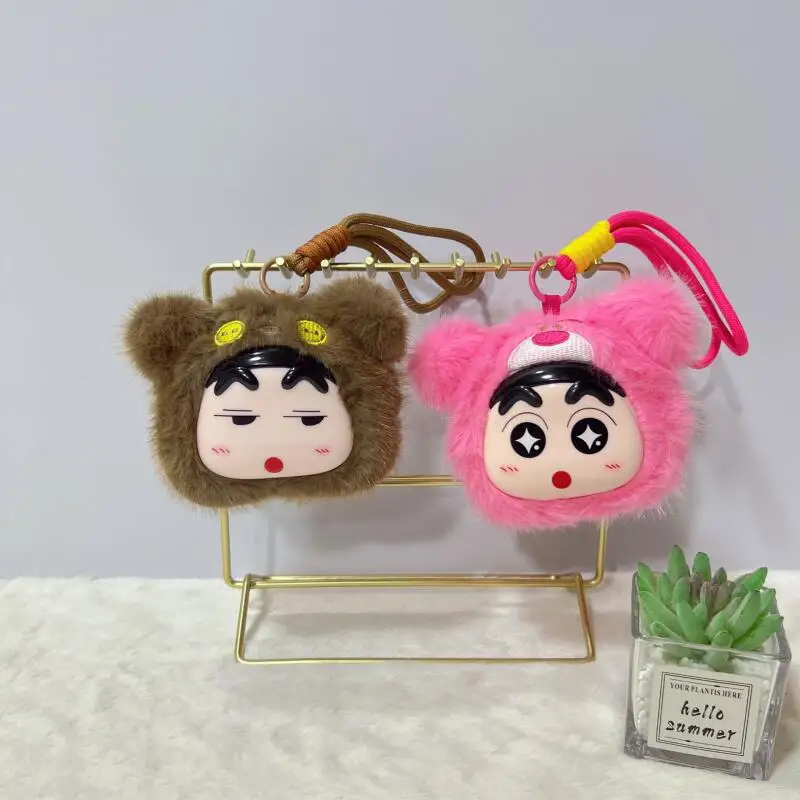 Фото Новая серия плюшевых брелоков Kawaii Crayon Shin Chan: креативная плюшевая игрушка, украшение для студенческого рюкзака, аниме-атрибутика, подарок для друга №5