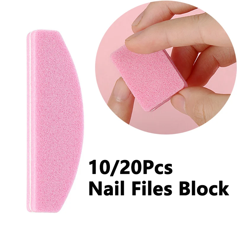 

10/20 шт., двусторонние мини-пилки для ногтей