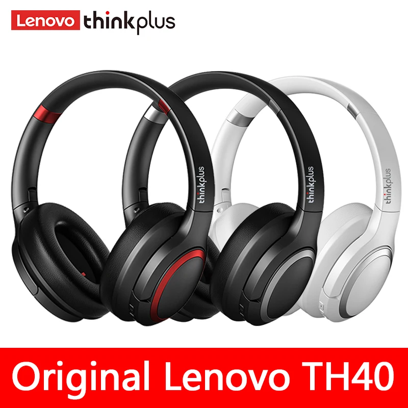 

Original Lenovo TH40/TH10 Headphones Wireless Bluetooth Gaming Earphones 5.0 Foldable Headset Sport Fone Bluetooth Earbuds New