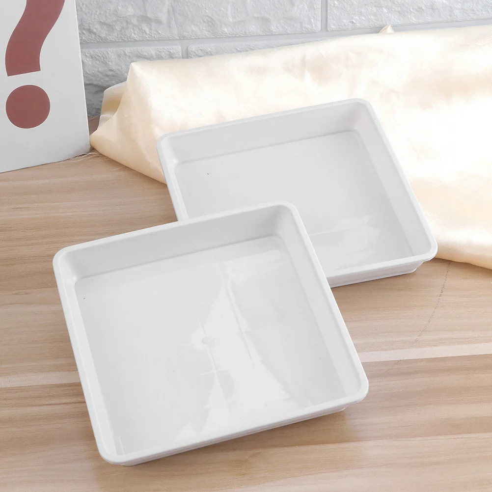 

5 Pcs Plastic Torus Round Tray Plant Trays Indoors No Holes Planter Saucers Pots Flower Plants Water