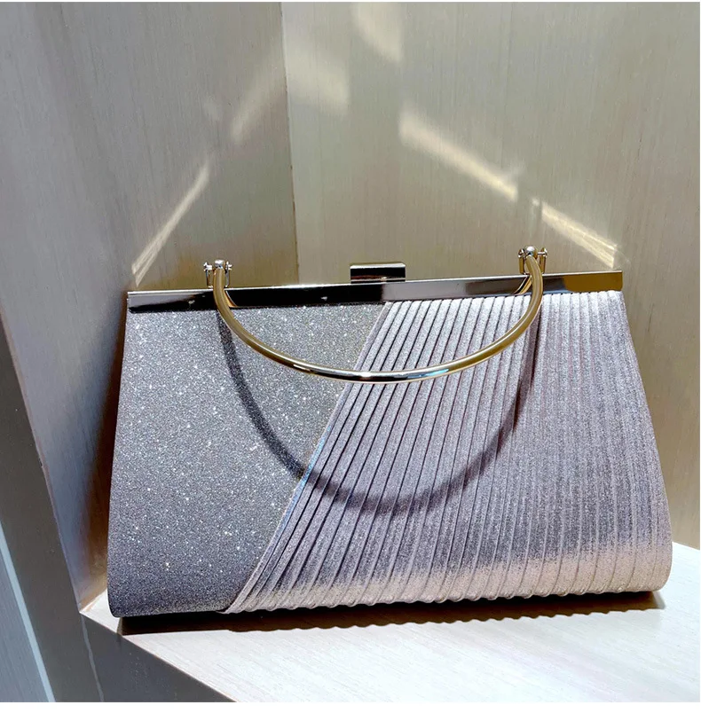 Новая золотая женская сумка роскошный серебряный вечерний клатч Bolsos вечерние