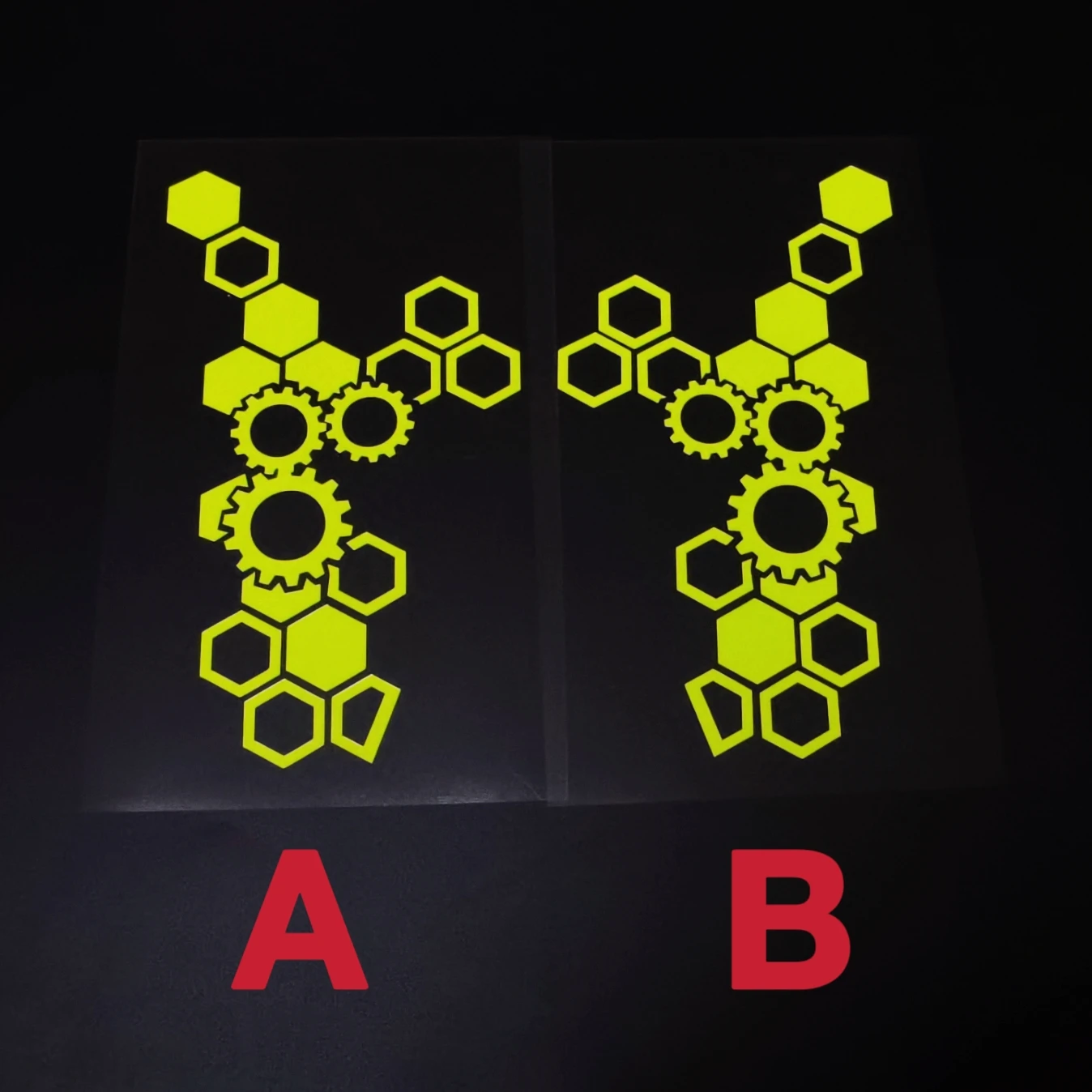 

Модификация наклейки на переднюю часть мотоцикла, водонепроницаемая светоотражающая наклейка сотового механизма