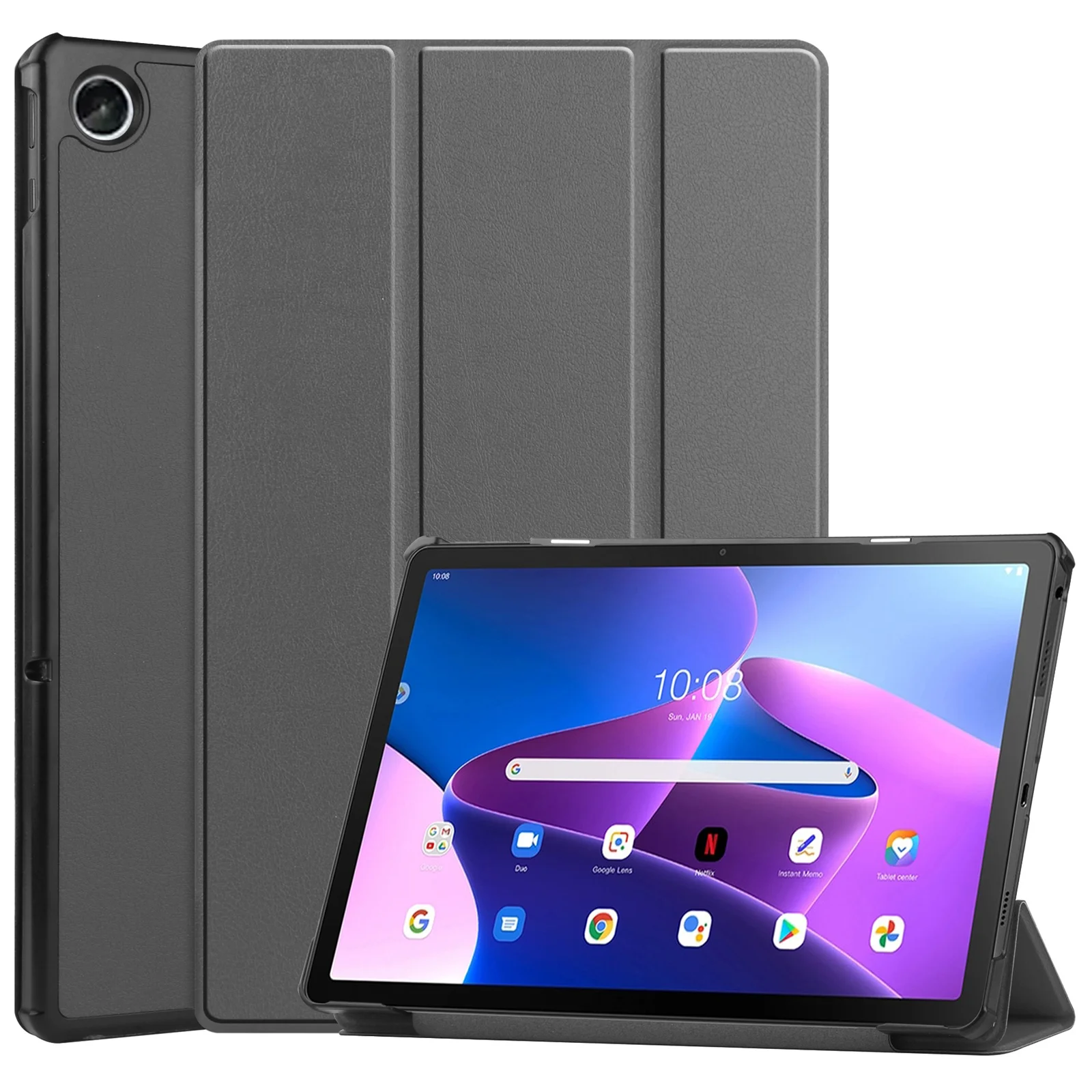 

Магнитный смарт-чехол для Lenovo Tab M10 Plus Gen 3 10,6 2022, складной трехслойный Чехол-книжка для планшета Lenovo Tab M10 Plus 10,6 дюйма
