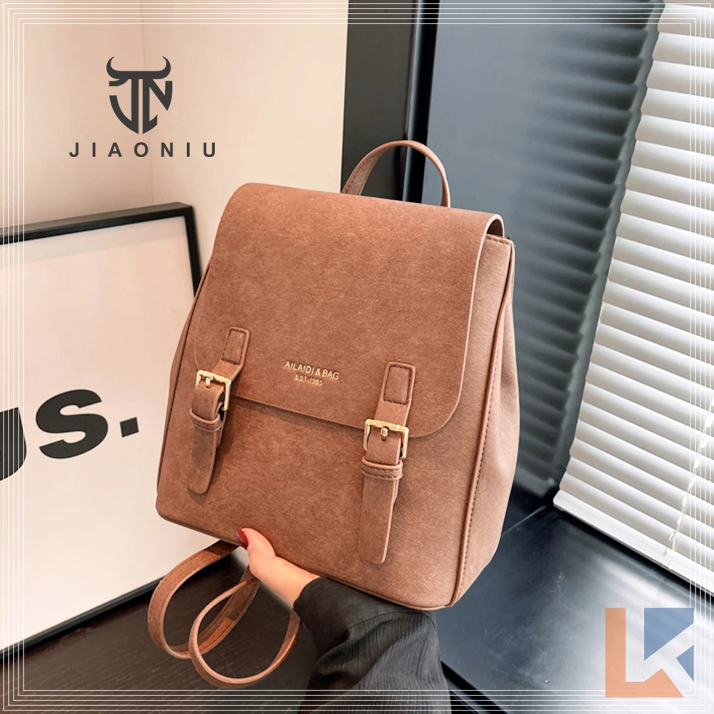 

Luxury Designer Bag Backpack Women New Small Women Shoulder Bag Solid Color High Quality Leather Ladies Anti-theft Mini Backpack