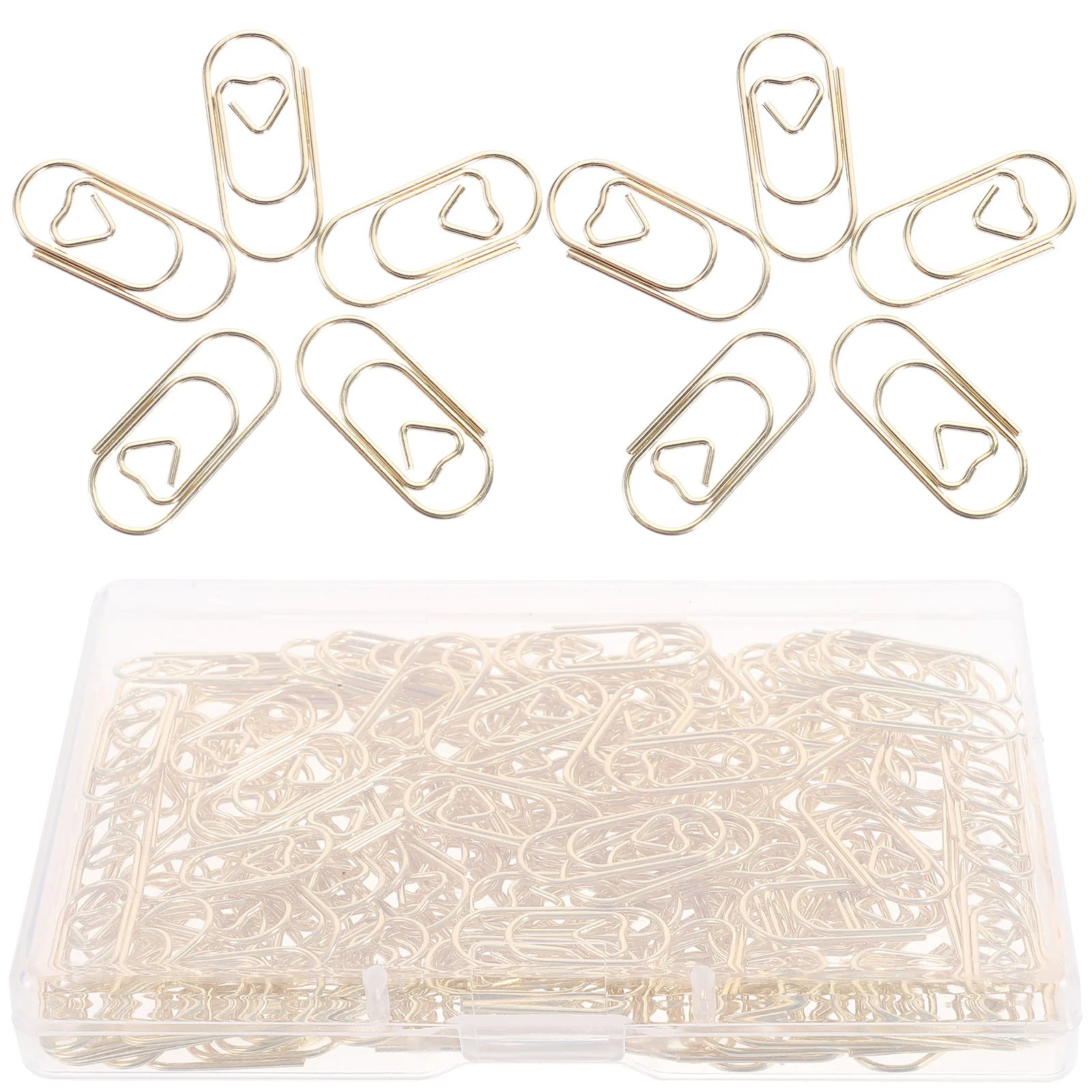 

150pcs Paper Clips Delicate Paperclips Cute Paper Memo Clips Document Clips Metal Paperclips