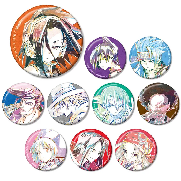 

Shaman King Asakura Yoh Anime Figure Brooch Badge Kyoyama Anna Anime Periphery Accessories Collection Shaman King Toys Gifts New