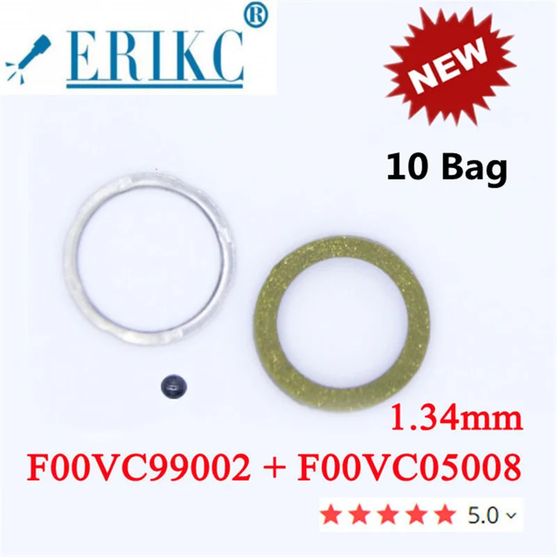 

ERIKC 10 Bags Ceramic Balls Sealing Rings F00VC99002 F00VC05008 1.34mm for Bosch Original Diesel Fuel Injection Valve Parts