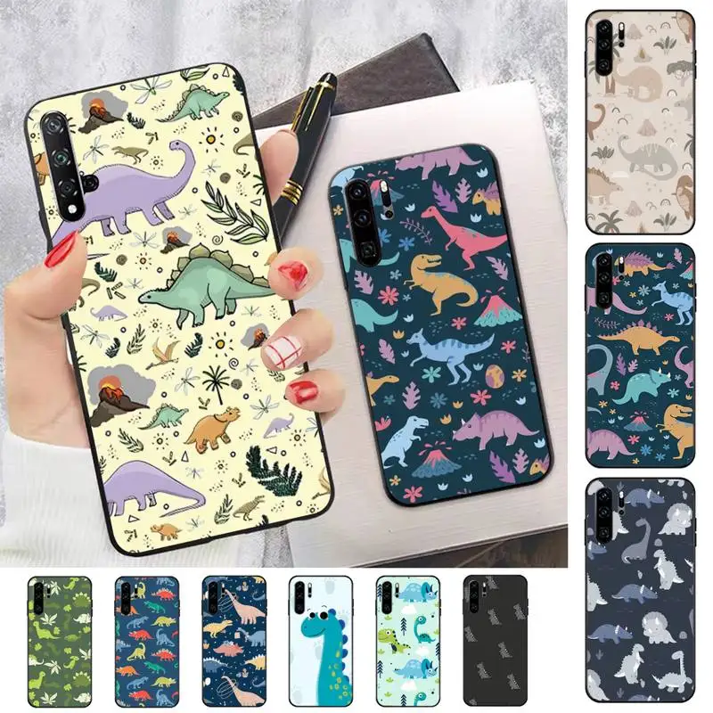 

Cute Dinosaur Phone Case for Huawei Honor 10 i 8X C 5A 20 9 10 30 lite pro Voew 10 20 V30