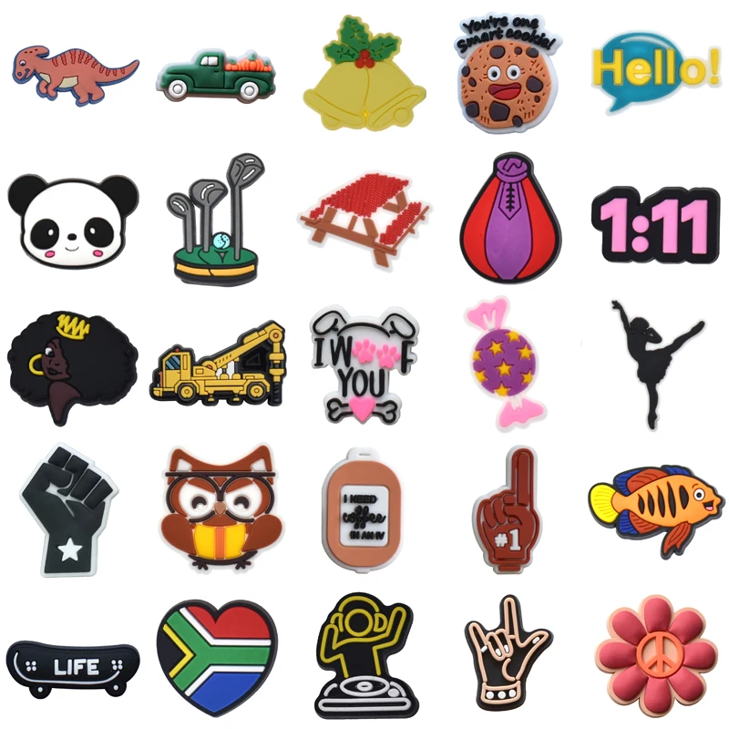 

Women Charm Kids Para Pins Men Shoe Charms Decorations for Crocs Packs Gifts Boy Set Jeans Girl Shoes Accessories Wholesale Bulk