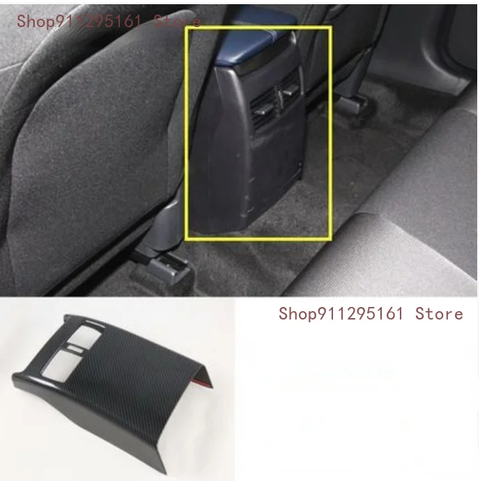 

For Mazda CX-30 CX30 Interior Accessories Car Rear Armrest Air Outlet Trim Panel Cover ABS Interior Decoration 2020 2021