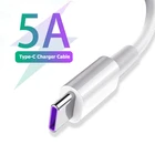 Кабель USB Type-C 5A для Xiaomi Redmi Note 10 11 Pro Max 9 Huawei Samsung A30, кабели для быстрой зарядки, шнур для передачи данных