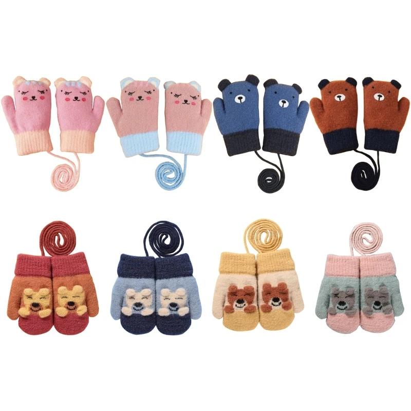 

77HD толстые и теплые эластичные варежки, варежки для шеи, перчатки с толстой плюшевой подкладкой, зимние теплые перчатки для