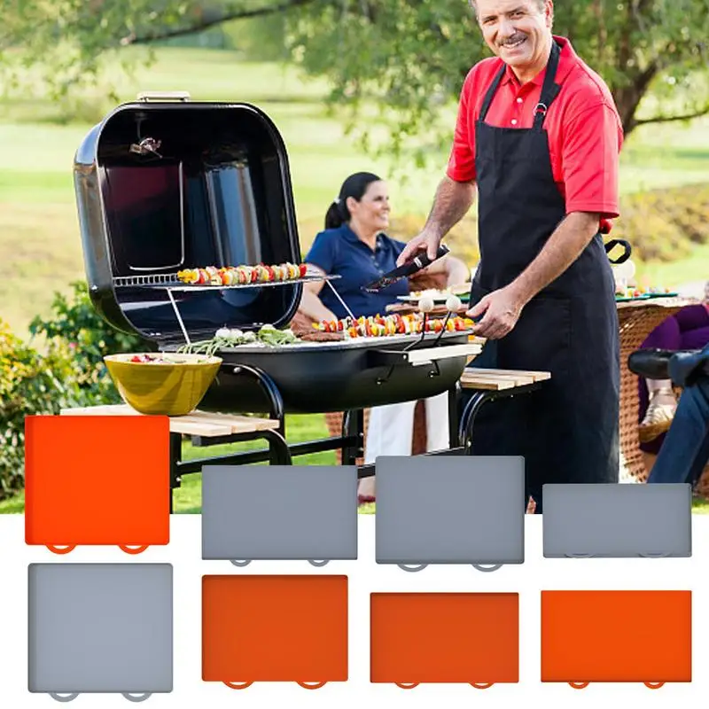 

Grill Mats Non Stick BBQ Cooking Plate Liner Reusable Barbecue Baking Mat Heat Resistant Grill Pad For Lawn Garden Outdoor Use
