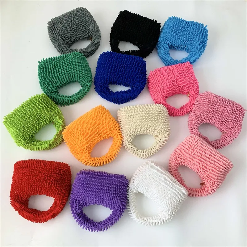 

Simple Design Women Soft Plush Hobos Shoulder Bags Fashion Female Underarm Bag Winter Furry Ladies Clutch Purse Handbag